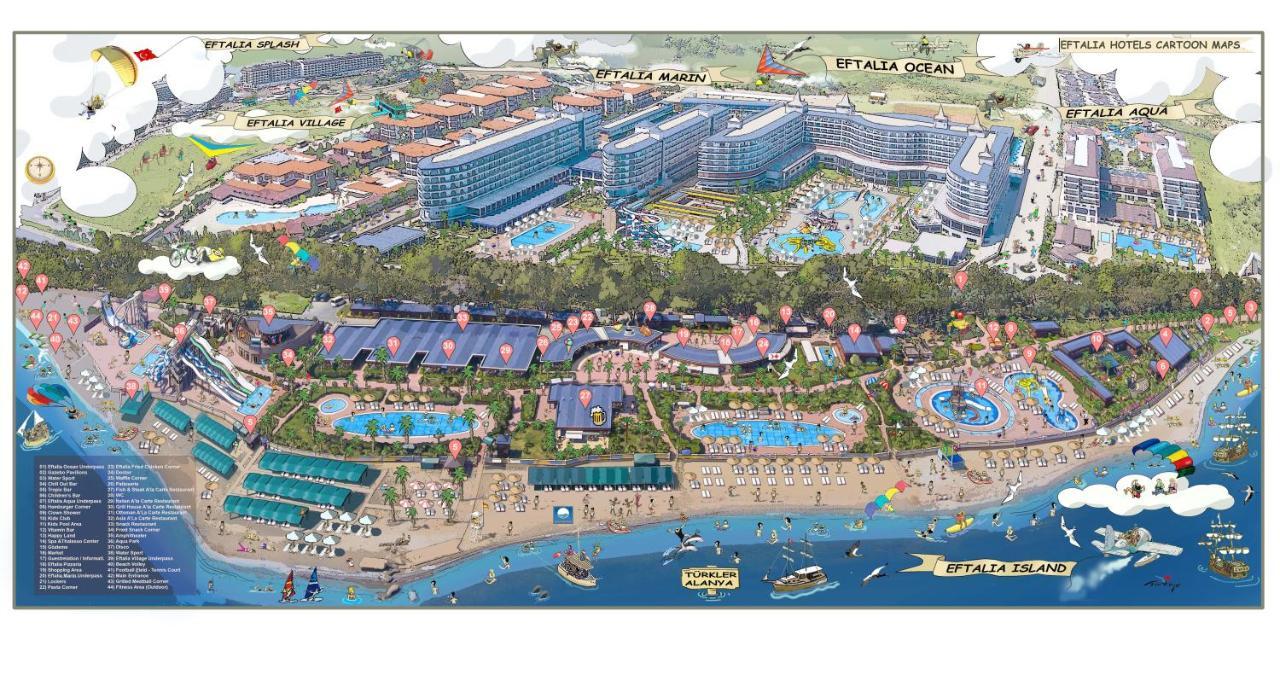 Eftalia Aqua Resort Konaklı Esterno foto